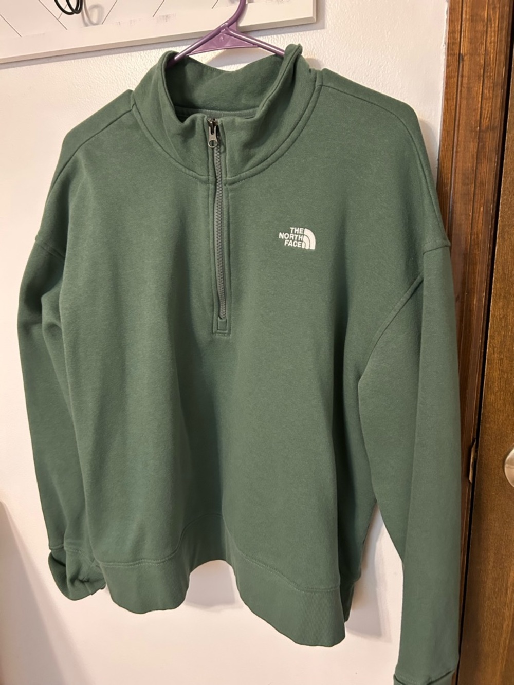 The North Face Women’s Sage Green Half-Zip Fleece Pullover
